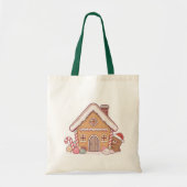 Kawaii Christmas House Tote Bags トートバッグ (正面)