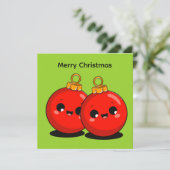 Kawaii Christmas – Minimal Holiday  シーズンカード (スタンド正面)