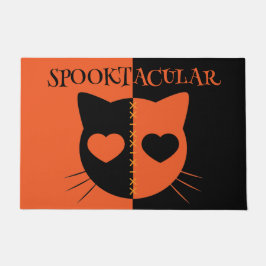 Kawaii Creepy Cute Cat Spooktacular Halloween ドアマット