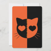 Kawaii Creepy Cute Cat Spooktacular Halloween 招待状 (裏面)