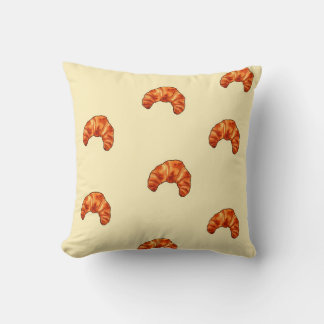Kawaii croissant pillow|French bakery decor クッション