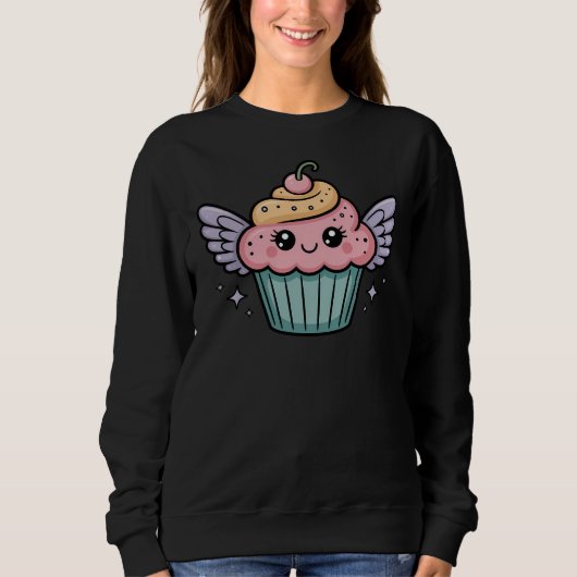  Kawaii Cupcake スウェットシャツ (正面)
