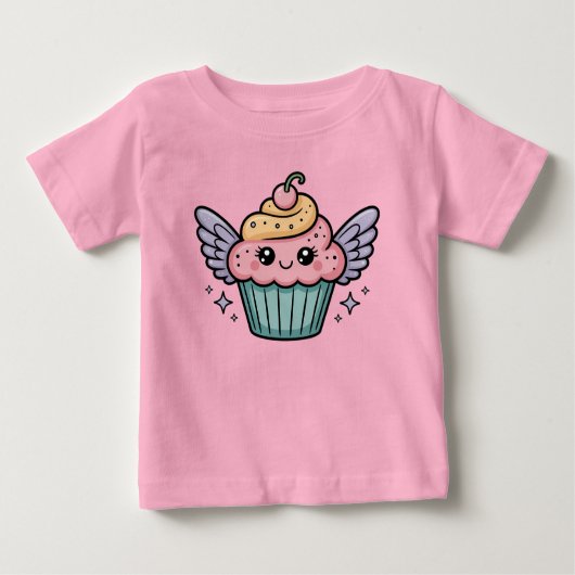  Kawaii Cupcake ベビーTシャツ (正面)
