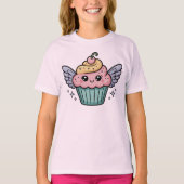 Kawaii Cupcake Kids Tシャツ (正面)