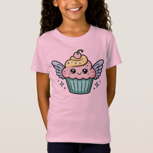  Kawaii Cupcake Kids Tシャツ (正面)