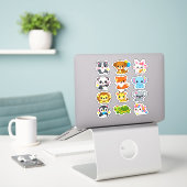 Kawaii Cute Animals Student Reward Stickers シール (デスク上のノートパソコン)