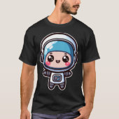 Kawaii Cute Astronaut 4 Tシャツ (正面)
