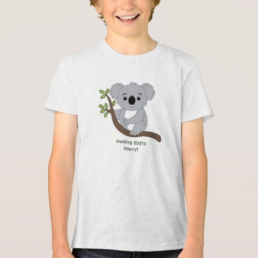 Kawaii Cute Character トライブレンドTシャツ (正面)