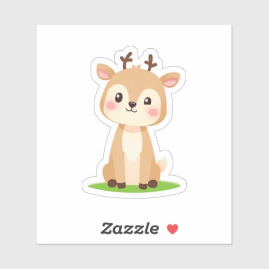 Kawaii Cute Deer Sticker  シール (シート)