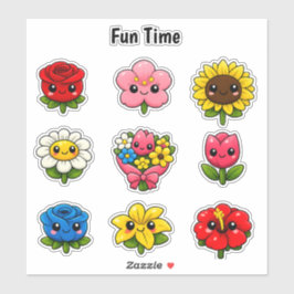 Kawaii Cute Flowers Student Reward Stickers シール