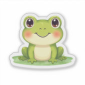 Kawaii Cute Frog Sticker  シール (正面)