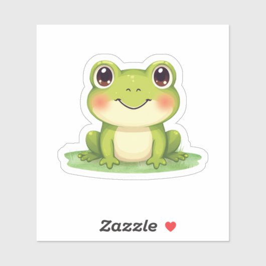 Kawaii Cute Frog Sticker  シール (シート)