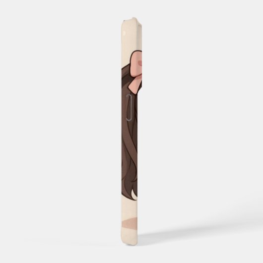 Kawaii Cute Girl iPhone Case iPhoneケース (右側面)