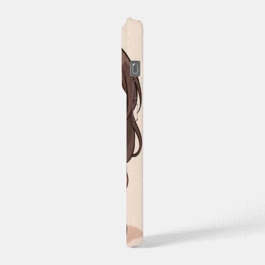 Kawaii Cute Girl iPhone Case iPhoneケース (左側面)