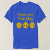 Kawaii Cute Lemons Squeeze The Day Funny Fruit Foo Tシャツ (デザイン正面)