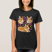 kawaii cute y2k rainbow rabbit tシャツ (正面)