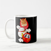 Kawaii Daruma Japanese New Year 2026 Year Of The H コーヒーマグカップ (左)