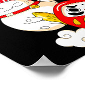 Kawaii Daruma Japanese New Year 2026 Year Of The H ポスター (角)