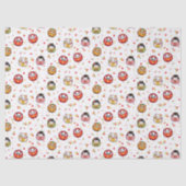 Kawaii daruma pattern 薄葉紙 (正面)