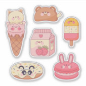 Kawaii Dessert and Animal シール (正面)
