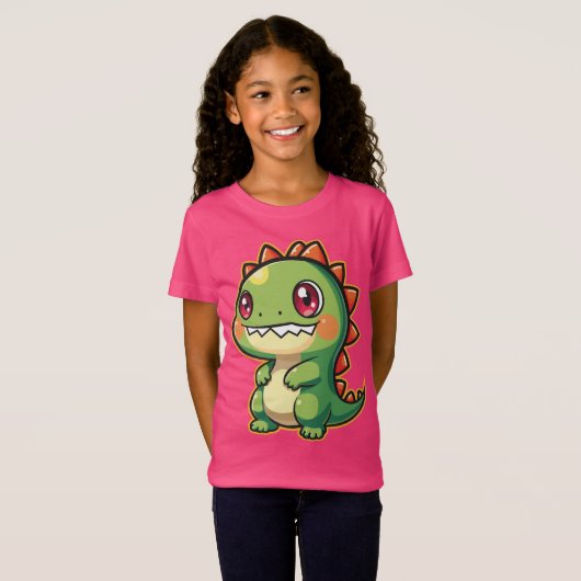 Kawaii Dinosaur Tシャツ (正面フル)