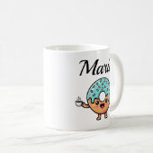  Kawaii Donut Coffee Lover Personalized Coffee Mug コーヒーマグカップ (正面右)