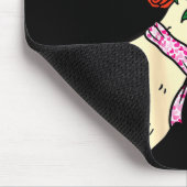 Kawaii Duck Rose Heart Bow Valentine Day Cute Anim マウスパッド (コーナー)