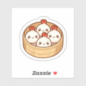 Kawaii Dumpling Bamboo Basket Art   シール (シート)