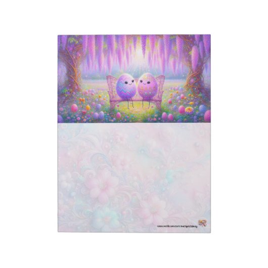 Kawaii Easter Eggs ノートパッド (回転)