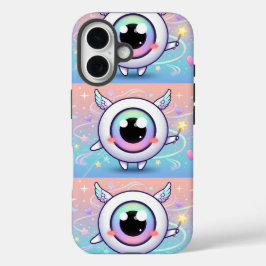 Kawaii Evil Eye with Magical Aura iPhone 16ケース