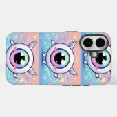 Kawaii Evil Eye with Magical Aura Case-Mate iPhoneケース (裏面 (横))