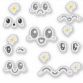 Kawaii Face Expression Stickers シール (正面)