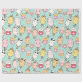 Kawaii Food Wrapping Paper ラッピングペーパー (フラット)