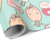 Kawaii Food Wrapping Paper ラッピングペーパー (ロールコーナー)