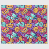 Kawaii Food Wrapping Paper ラッピングペーパー (フラット)