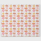 Kawaii Food Wrapping Paper ラッピングペーパー (フラット)