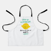 Kawaii Fresh Lemonade Funny Yellow Lemon Japanese エプロン (正面)