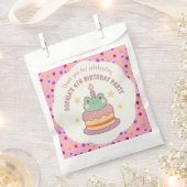 Kawaii Frog Birthday Cake Custom フェイバーバッグ (クリップ留めされた状態)