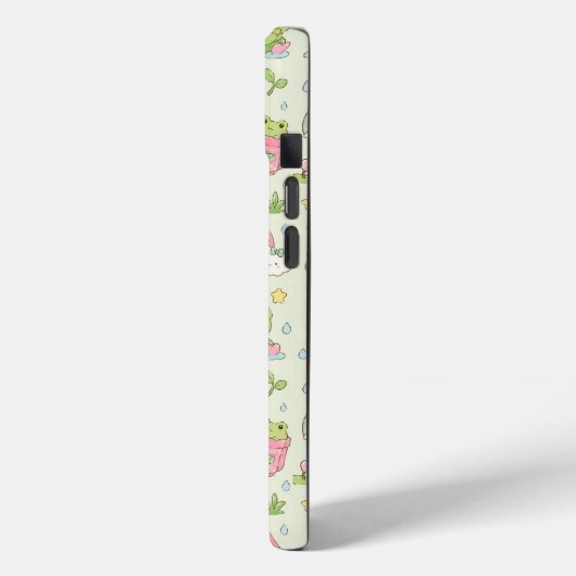 Kawaii Frog Rainy Day Pattern Phone Case Case-Mate iPhoneケース (裏面 / 左)