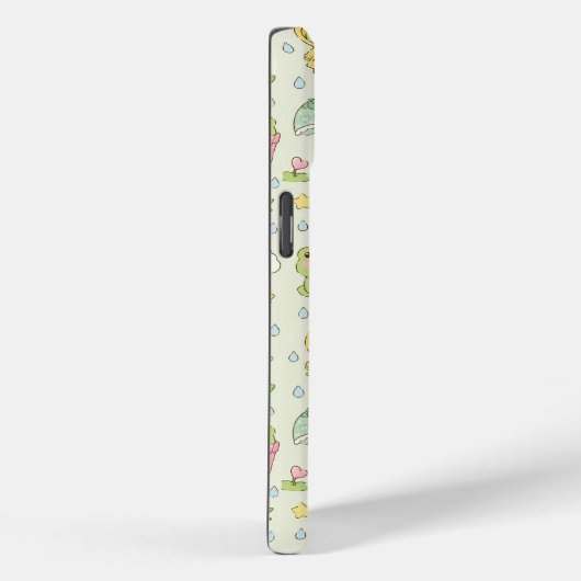Kawaii Frog Rainy Day Pattern Phone Case Case-Mate iPhoneケース (裏面 / 右)