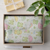 Kawaii Frog Rainy Day Pattern Wrapping Paper 薄葉紙 (ギフト)