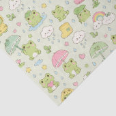 Kawaii Frog Rainy Day Pattern Wrapping Paper 薄葉紙 (詳細)
