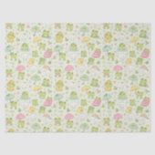 Kawaii Frog Rainy Day Pattern Wrapping Paper 薄葉紙 (正面)