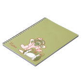 Kawaii Frog with Matcha Cake Personalized Note ノートブック (左側)