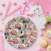 kawaii funny pet design - cute animal lover  ペーパープレート (パーティー)