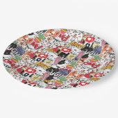 kawaii funny pet design - cute animal lover  ペーパープレート (アングル)