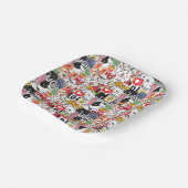 kawaii funny pet design - cute animal lover  ペーパープレート (傾斜あり)