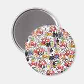 kawaii funny pet design - cute animal lover  マグネット (正面/裏面)