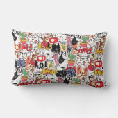 kawaii funny pet design - cute animal lover  ランバークッション (裏面)