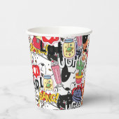 kawaii funny pet design - cute animal lover  紙コップ (左)